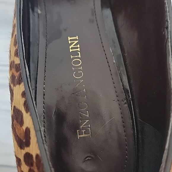 Enzio Angiolini Leopard Print Heeled Pumps Womens Size 8.5 - Picture 7 of 11